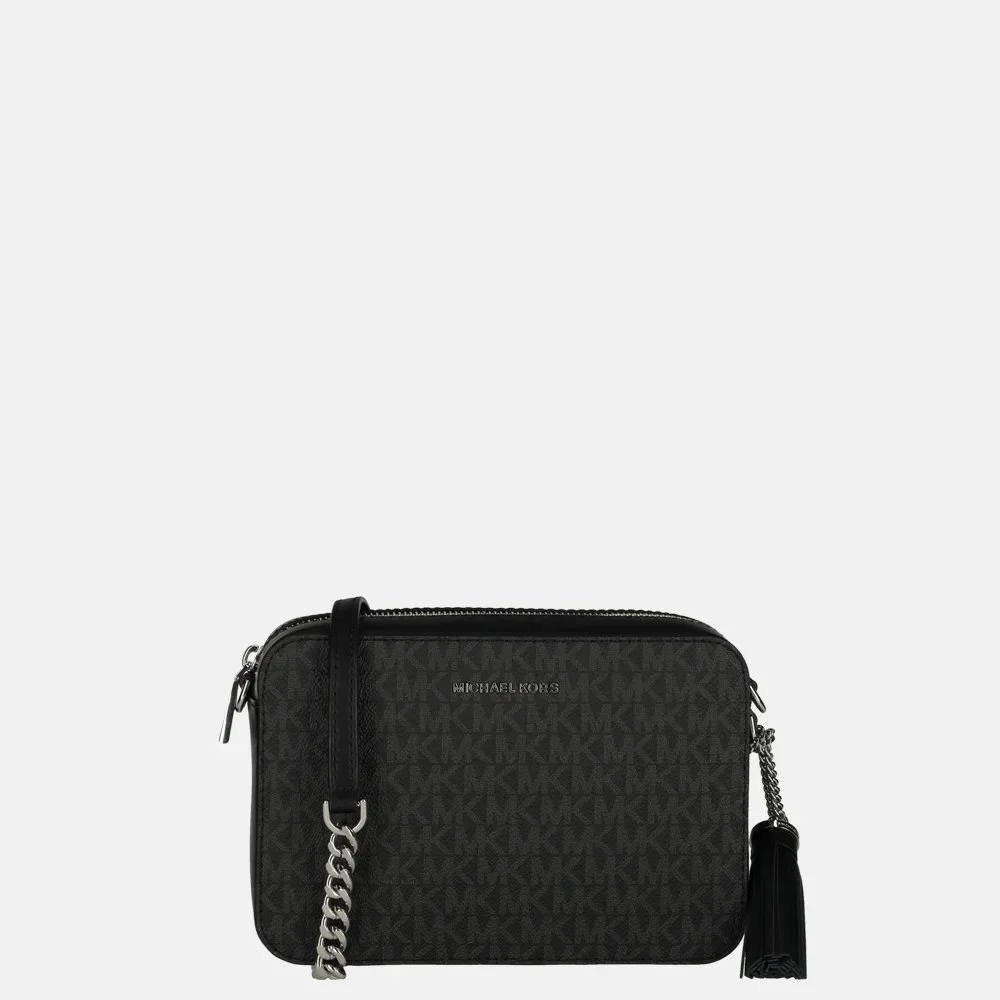 Michael Kors Jet Set Camera bag crossbody tas M black bij Duifhuizen